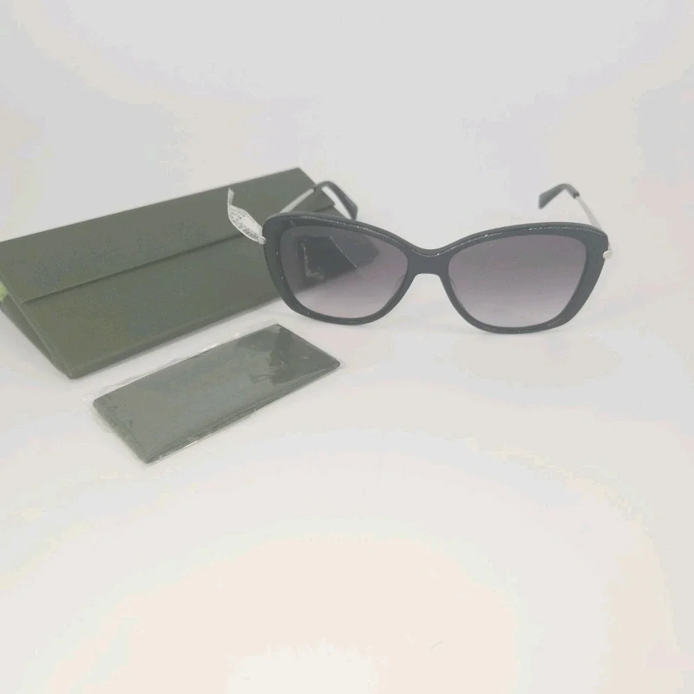 Longchamp Black Gray Gradient Butterfly Ladies Sunglasses 0018 56 LO616SL Case N